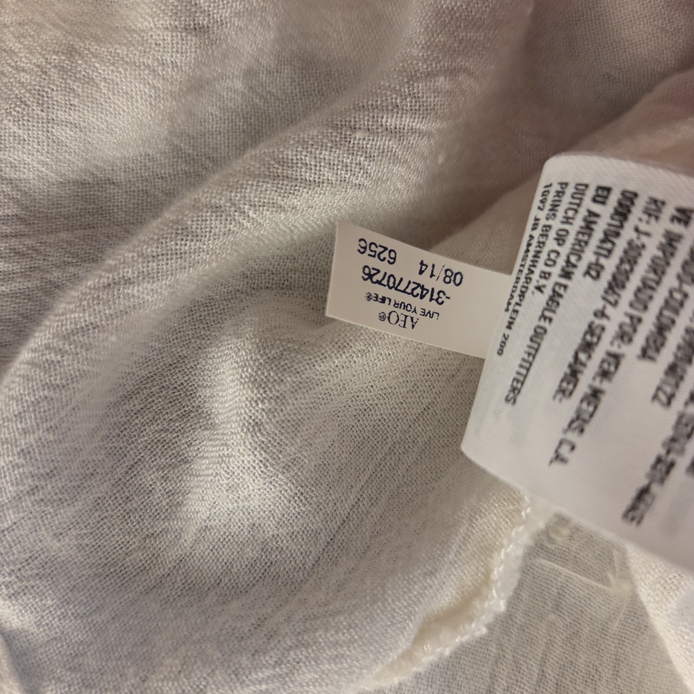 American Eagle Outfitters Lace And Silver Babydoll Tank - Picture 14 of 15